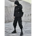 thumbnail image 5 of Niepce Inc Streetwear Black Combat Multi-Pockets Cyberpunk Techwear Jacket (Men’s), 5 of 12