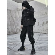 Niepce Inc Streetwear Black Combat Multi-pockets Cyberpunk Techwear Jacket (Men’s)