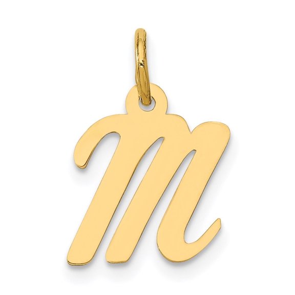 Auriga Fine Jewelry 14K Yellow Gold Fancy Letter - M Charm for Women