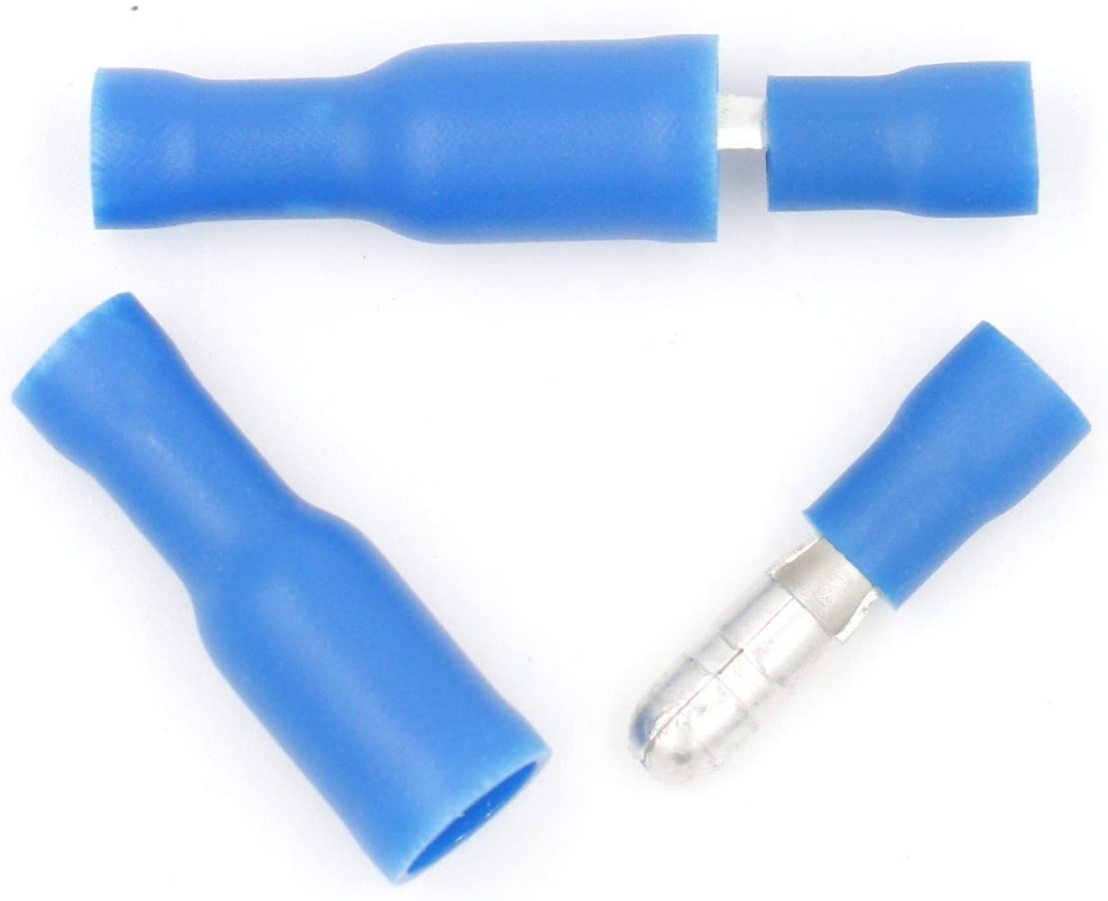 100pcs Male & Female Insulated Wire Bullet Crimp Connector Terminal