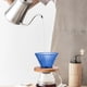 thumbnail image 4 of Filtro de café, vidrio, portátil, preparado a mano, reutilizable, base de madera, taza de goteo colorida, 4 of 6