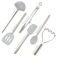 thumbnail image 3 of Tovolo Flex-Core Silicone Utensil Set of 6, Oyster Gray, 3 of 5