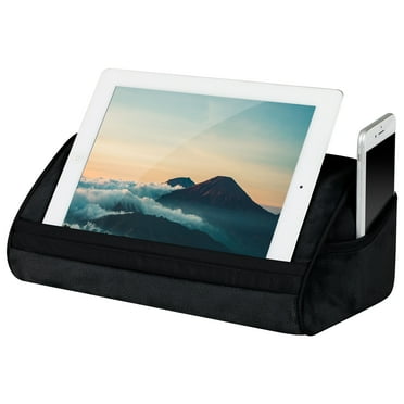 LapGear Original Microbead Tablet Pillow Stand with Phone Pocket - Black - Fits Most Tablets