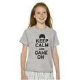 thumbnail image 3 of Vintage Keep Calm Video Game On Nerd Crewneck T Shirts Boy Girl Teen Brisco Brands L, 3 of 6