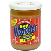 Soy Wonder Creamy Soybutter, 17.6 oz (Pack of 6)