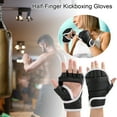 thumbnail image 5 of ievspot 1 Pair Half Finger Boxing Gloves Adjustable Fighting Punching Gloves Shock Absorbing Hand Wrist Kickboxing Gloves, 5 of 8