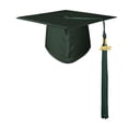 thumbnail image 2 of Dserhfy Unisex Matte Graduation Cap with 2026 Year Tassel Charm Adults Congrats Graduation Accessory for High School Bachelor Master, 2 of 8