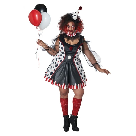 TWISTED CLOWN ADULT PLUS SIZE COSTUME