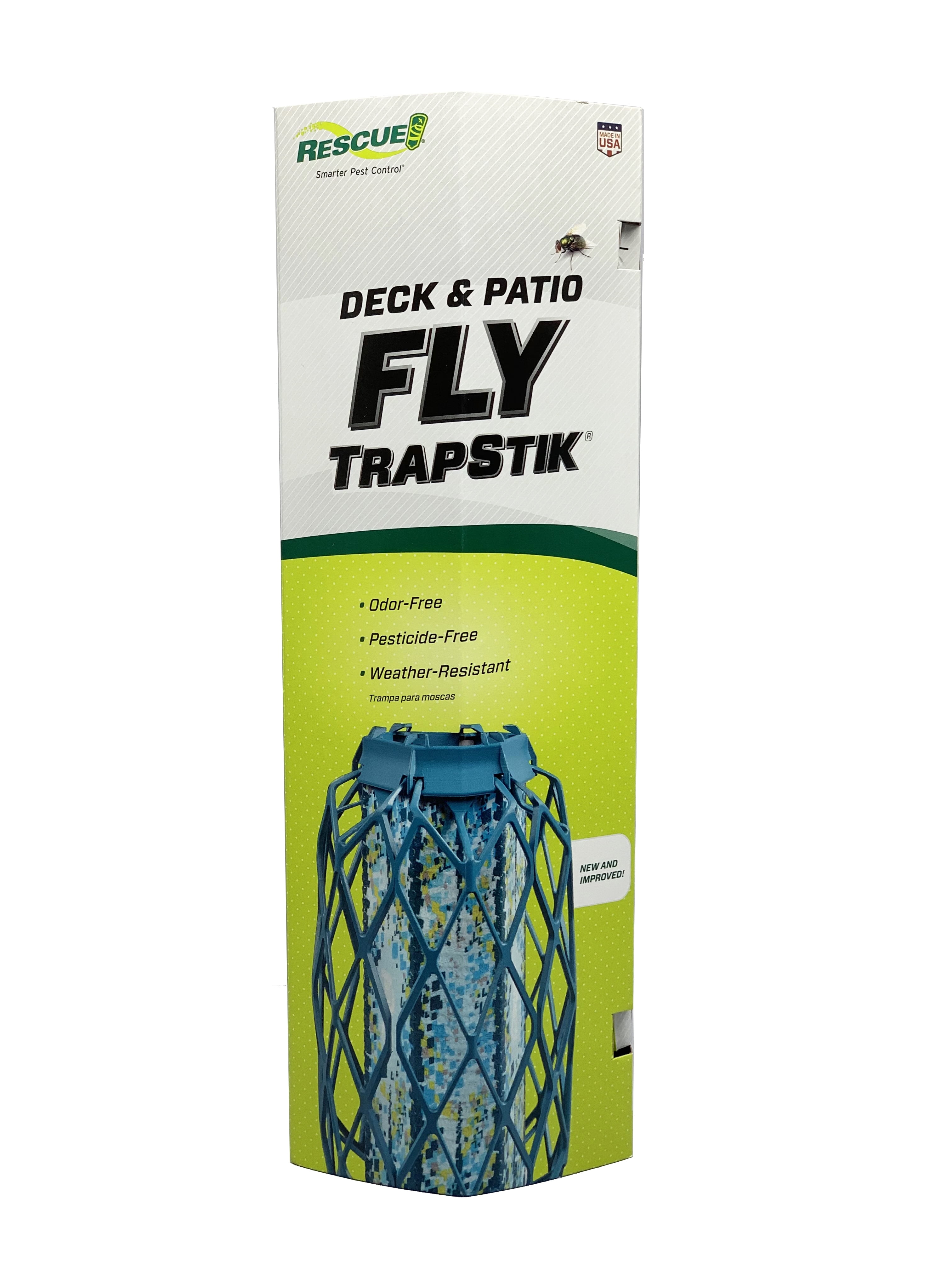 RESCUE! Outdoor Deck and Patio TrapStik Fly Trap for Biting Flies, 1 Trap