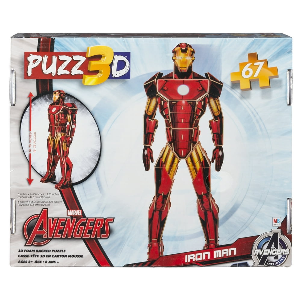 Puzz 3D, Marvel Avengers, Iron Man, 67 Piece 3D Puzzle
