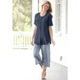 thumbnail image 6 of Woman Within Women's Plus Size Petite Seersucker Capri Pant Pant, 6 of 6