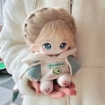 thumbnail image 2 of Muñeca Idol de algodón de felpa para niños, muñeco de estrella, peluche Kawaii, bebé, peluche, campana, orquídea, sin atributos, juguetes, Colección, regalo, 20cm, 2 of 4