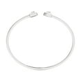 thumbnail image 5 of Natural Herkimer Rough Shape Twister Bangle Bracelet in Sterling Silver for Women, April Birthstone Jewelry for Her Birthday, Wedding Anniversary, Christmas, Mothers Day, 5 of 9