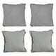 thumbnail image 1 of Set de 4 Cojines Decorativos DICASA Rivo Gris 2 Cuadrados 2 Cuadrados Grandes, 1 of 7