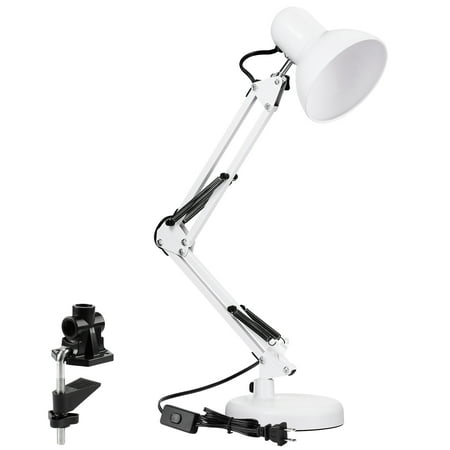 Metal Swing Arm Desk Lamp White, Swing Arm Desk Lamp With Base