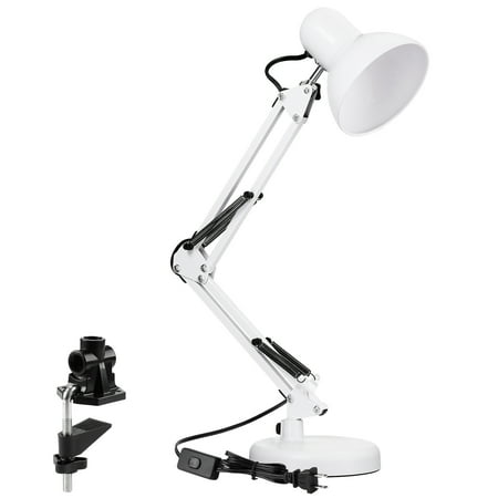 Metal Swing Arm Desk Lamp White Canada Metal Swing Arm Desk Lamp White, Swing Arm Desk Lamp With Metal Clamp