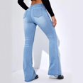 thumbnail image 5 of Wutalume High Waisted Jeans for Women Retro Wide Leg Straight Cut, Vintage Wash Denim Pants for Street Style Fashion,Light Blue XL, 5 of 6