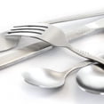 thumbnail image 6 of MegaChef Cravat 20-Piece Stainless-Steel Flatware Set, Matte Silver, 6 of 7