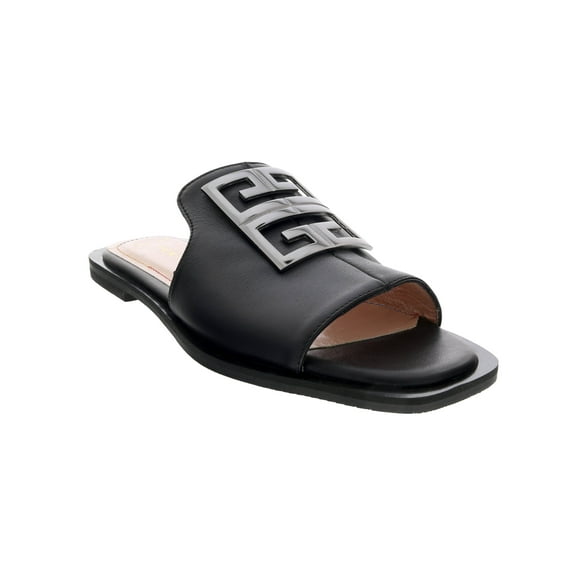 Ventutto Black Crest Flat Slide-6 for womens