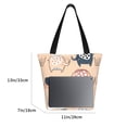 thumbnail image 3 of Kll Tote Bag For Women Cute Ink Drawn Elephants Print Shopping Grocery Reusable Bags For Office School Shopping Travel, 3 of 7