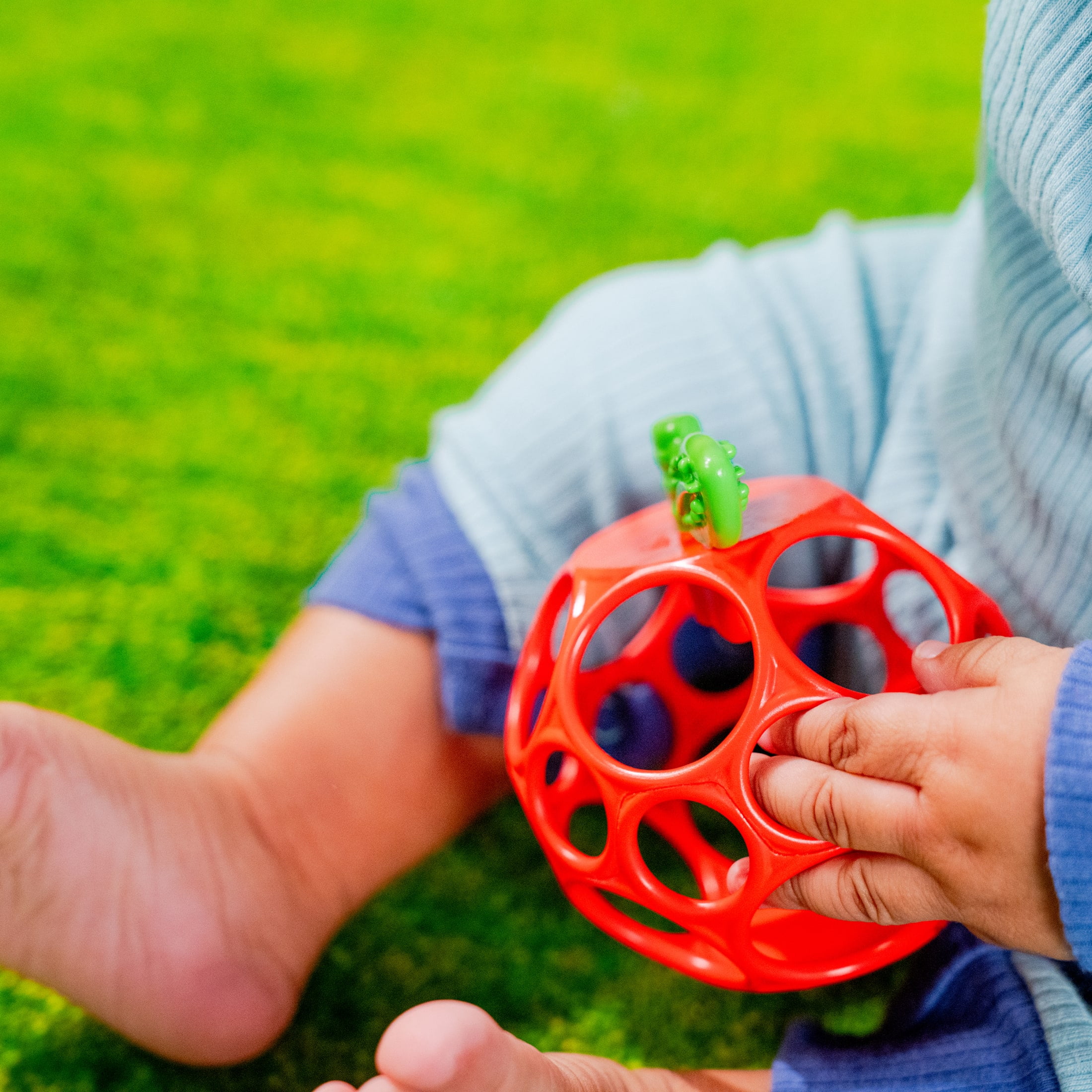 Bright Starts Oball Hold My Own Apple Teether Toy, Unisex, Newborn