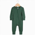 thumbnail image 2 of Wamejoo Baby Boy Girl Pajamas Bamboo Rompers Footless Zipper Solid Color Long Sleeve Sleeper Jumpsuit Soft Loungewear Outfit, 2 of 7