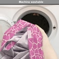 thumbnail image 6 of Giraffe Dog Crate Cover, Abstract Tropical Jungle Animal Skin Pattern Pink Camouflage Style Feminine Design, Easy to Use Pet Kennel Cover for Dogs, 35" x 23" x 27", Pink Cream, by Ambesonne, 6 of 6