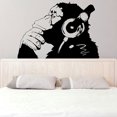 thumbnail image 1 of Adhesivo de pared Gorilla Listening to Music (PVC, 69 x 99 cm), 1 of 2