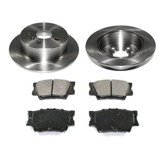 Rear Brake Pad and Rotor Kit - Compatible with 2012 - 2017 Toyota Camry 2013 2014 2015 2016