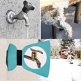 thumbnail image 4 of 4 Pack Outdoor Water Faucet Cover 7.9"x 5.5" Oxford Fabric Faucet Socks Protector Beige Yellow for Winter Freeze Protection (Blue), 4 of 5