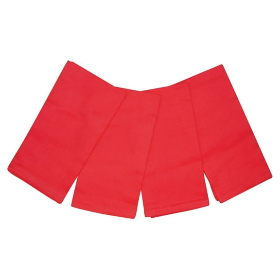 100% Cotton Napkins 20" x 20" Set of 4 Red
