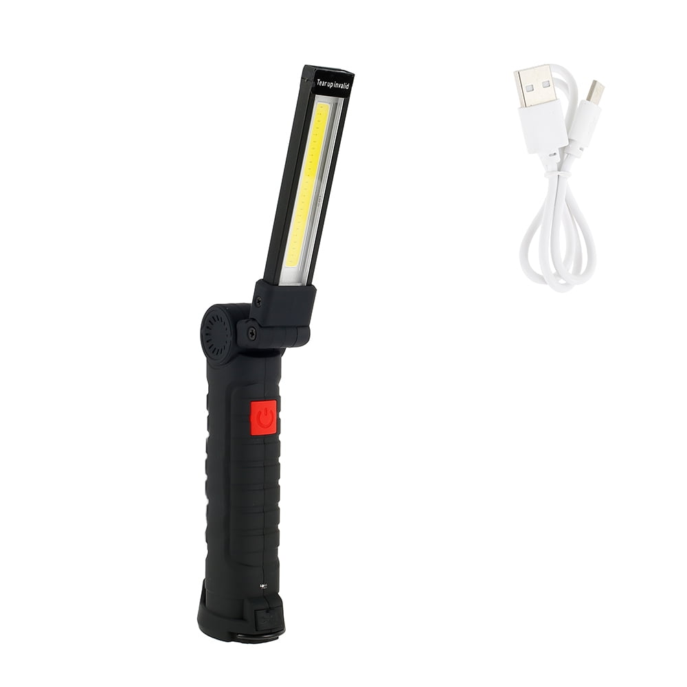 LED+COB Work Light Inspection Lamp Magnetic Torch Flexible Rechargeable Cordless 