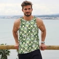 thumbnail image 6 of Fuzoiu Cute Frog Print Men's Workout Tank Tops,Sleeveless Gym Shirt Quick Dry,Fitness Bodybuilding T-Shirt,Muscle Athletic Workout Tee-Small, 6 of 7
