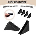thumbnail image 3 of Uxcell 1 Set Triangle Glass Corner Protector, 0.5/0.6/0.7 Inch Plastic Glass Table Corner Protector Transport Corner Guard for Glass, Ceramics, Wood, and Steel(Right Angle, Black), 3 of 6