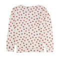 thumbnail image 2 of P.J. Salvage Womens Split Colored Hearts Pajama Sweater, Off-White, Small, 2 of 2