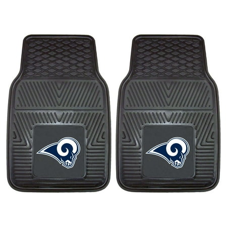 Los Angeles Dodgers Car Mats - Los Angeles Rams 2-pc Vinyl Car Mats 17