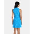 thumbnail image 2 of Birdie Bound Women's Ida Sleeveless Polo Dress with Bike Shorts Liner, Sizes XS-XXL, 2 of 5