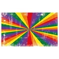 thumbnail image 4 of Pride Ceramic Toothbrush Holder, Radial Vintage Style Scratched Backdrop for Homosexual Gay Lesbian Couples Print, Decorative Versatile Countertop for Bathroom, 4.5" X 2.7", Multicolor, 4 of 4