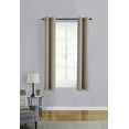 thumbnail image 4 of Mainstays Room Darkening Grommet Curtain Panel Pair, Set of 2, Beige, 30"W x 63"L, 4 of 6