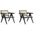 thumbnail image 2 of Manhattan Comfort Hamlet Wood Accent Chair in Black (Set of 2), 2 of 12