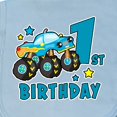 thumbnail image 3 of Inktastic 1st Birthday Monster Truck Baby Burp Cloth, 3 of 3