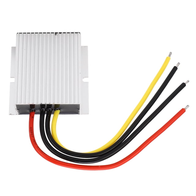 TICFOX Caja De Aluminio A Prueba De Agua Regulador De Voltaje De CC Convertidor De Voltaje De CC A CC 12V 24V 9‑36V A 12V 5A