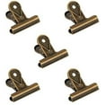 thumbnail image 1 of 10 paquetes de clips de bisagra de cola larga de acero inoxidable, varios tamaños de clips de encuadernación de hoja suelta para el hogar, la escuela, la oficina corporativa (Bronce, M), 1 of 1