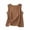 Brown, variant on Womens Summer Casual Linen Tank Tops Sleeveless Basic Crewneck Camisole Lightweight Shirts Solid Simple Tee Purple XXL