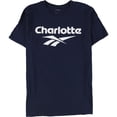 thumbnail image 1 of Reebok Mens Charlotte Graphic T-Shirt, navy, XL, 1 of 2