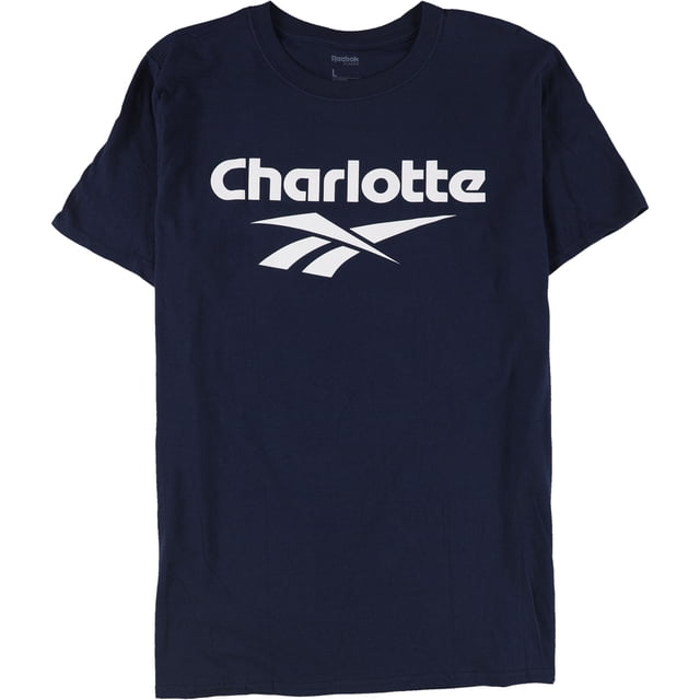 Reebok Mens Charlotte Graphic T-Shirt, navy, XL