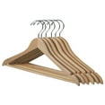thumbnail image 5 of INTERNATIONAL HANGER Natural Wood Suit Hanger for Tops and Bottoms, 50 Pack, 5 of 5