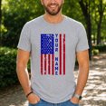 thumbnail image 4 of Jollimate Custom American Flag T-Shirt, Personalized Patriotic Name Graphic Tee, Men's Shirt, 4 of 6