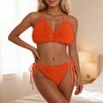 thumbnail image 2 of Beachwear Set for Summer Leisure with Sleek Strapless Solid Design and Versatile Two-Piece Bikini Ensemble, 2 of 4