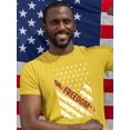 thumbnail image 2 of Freedom 4Th Of July T-Shirt Men -Image by Shutterstock, Male 3X-Large, 2 of 4